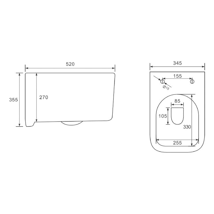 Унитаз подвесной Vincea (Винчея) Ultra VT1-32MB безободковый, цвет матовый черный, ультратонкое soft-close сиденье