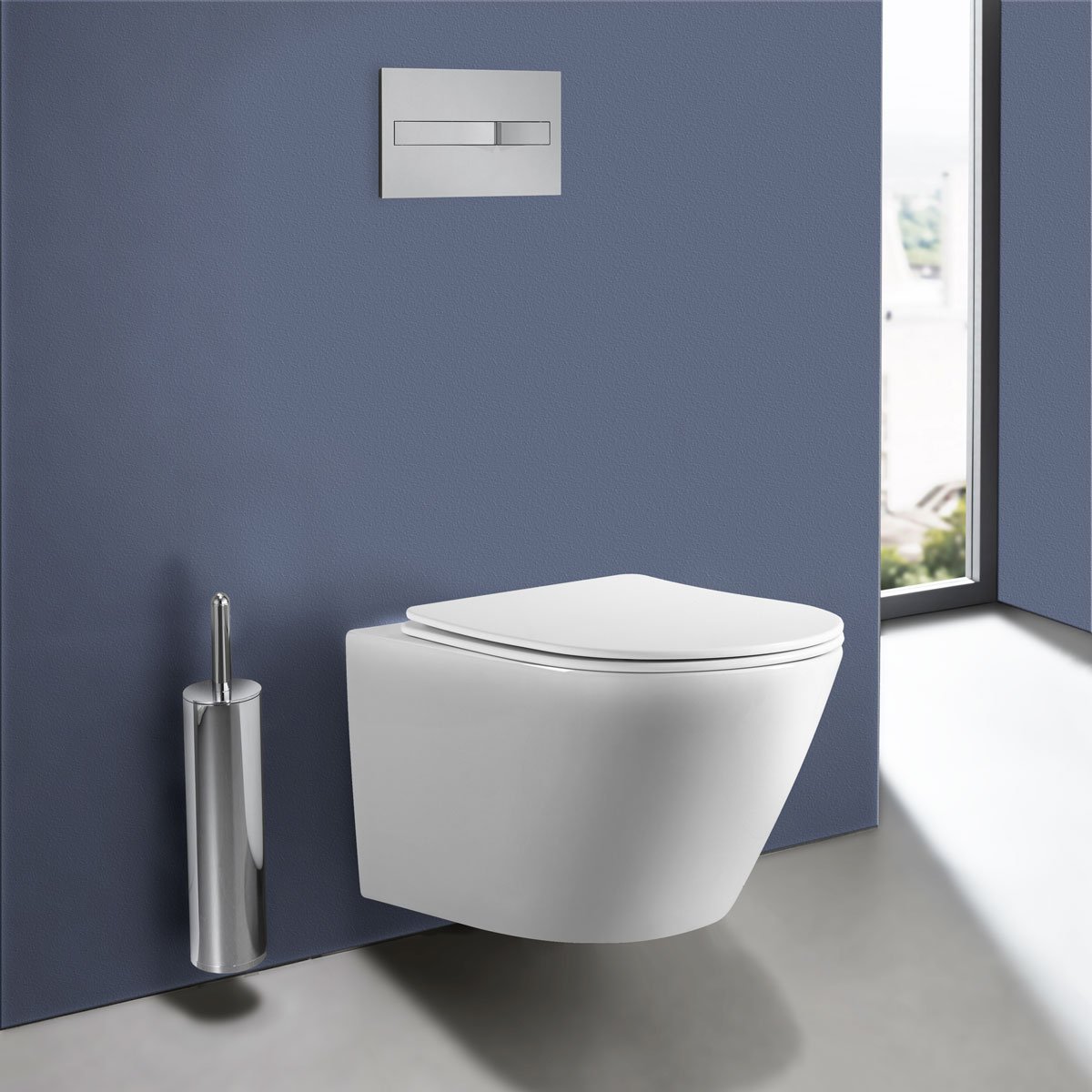 Унитаз подвесной Vincea (Винчея) One VT1-29 безободковый, цвет белый, ультратонкое soft-close сиденье