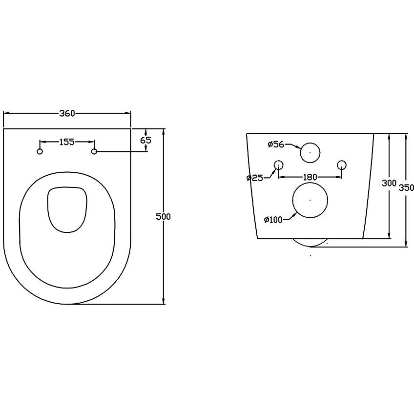 Унитаз подвесной Vincea (Винчея) One VT1-29 безободковый, цвет белый, ультратонкое soft-close сиденье