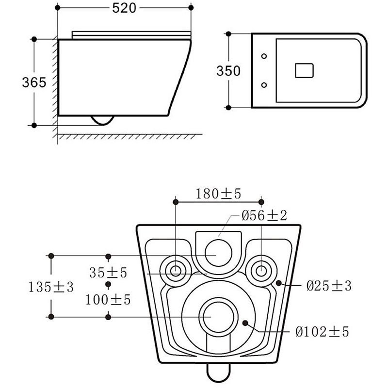 Унитаз подвесной Vincea (Винчея) Cool VT1-210 безободковый, цвет белый, ультратонкое soft-close сиденье