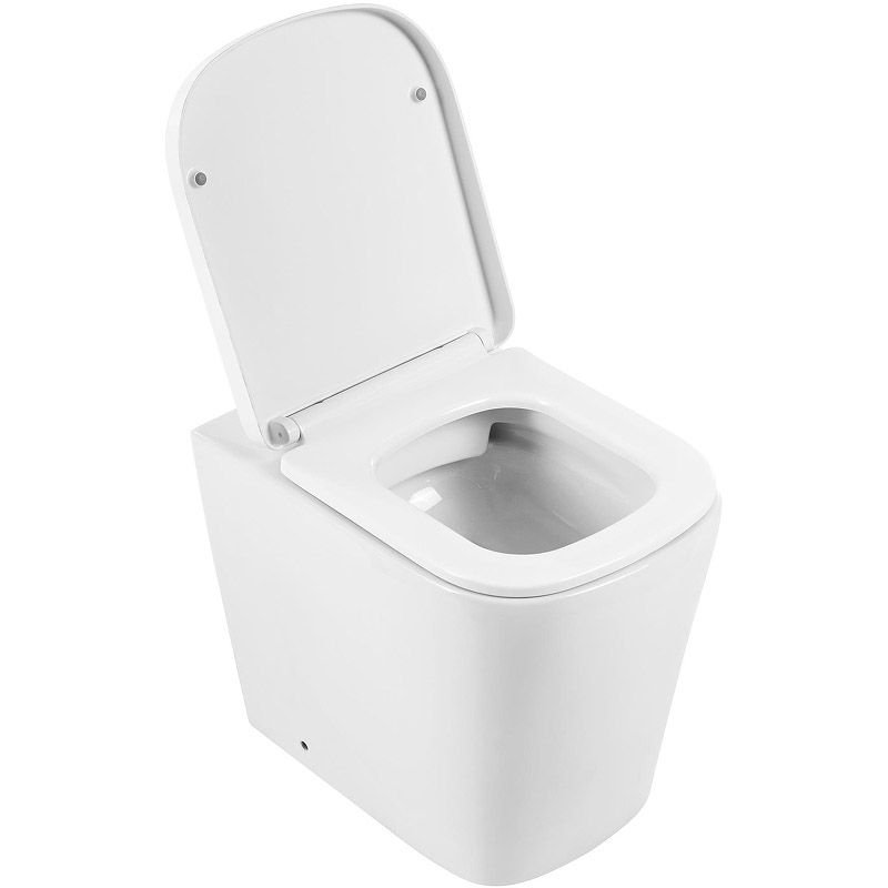 Унитаз приставной безободковый BelBagno Albano с сиденьем BB120CBR/BB120SC