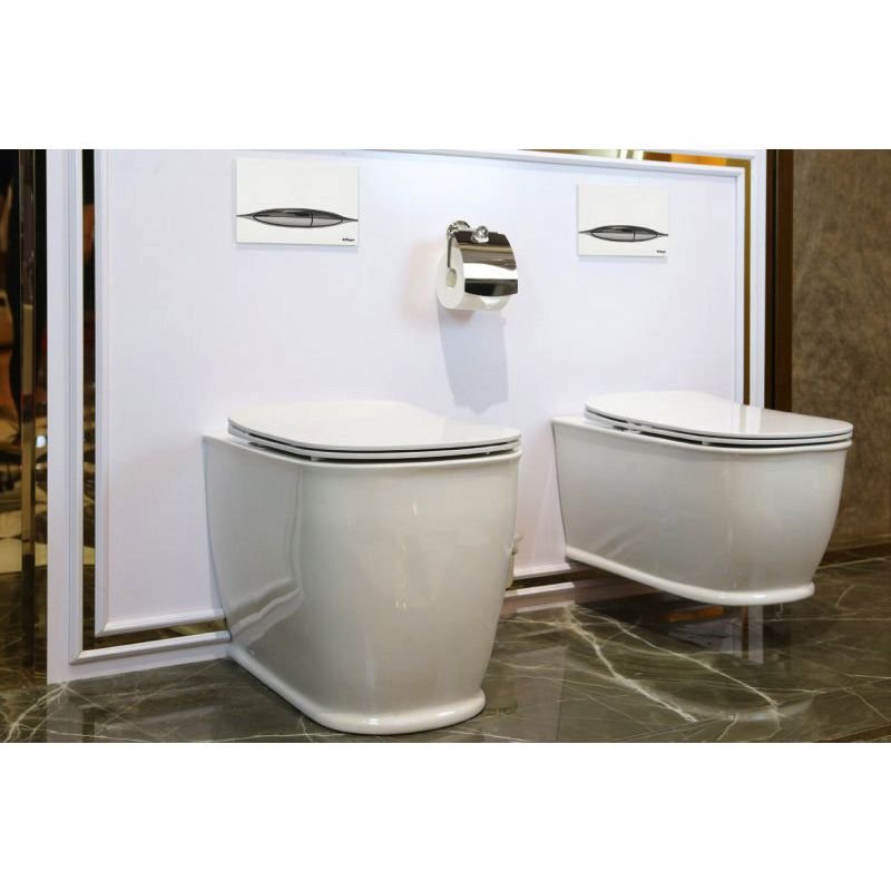 Чаша унитаза приставного BelBagno (Бельбагно) Prado, P-trap, без крышки и сидушки BB10150CB