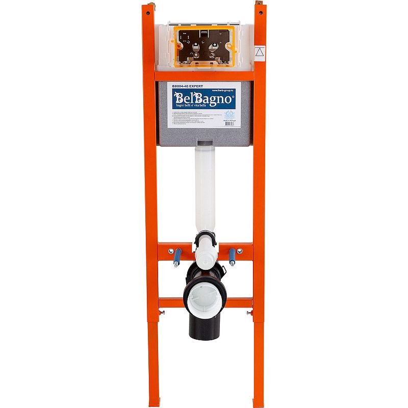 Инсталляция BelBagno (Бельбагно) Expert 40 для подвесного унитаза, со смывным бачком скрытого монтажа, фронтальное/горизонтальное управление