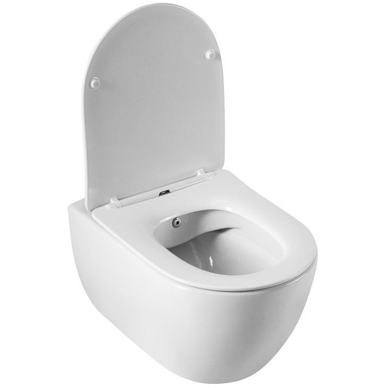 Чаша подвесного унитаза безободкового Cezares (Цезарис) Comfort с функцией биде CZR-191-TH/BS