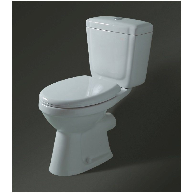 Унитаз напольный Creo Ceramique (Крео Керамика) Project с сиденьем и бачком белый PR1002S+PR1005D+C257S(PR1001S)