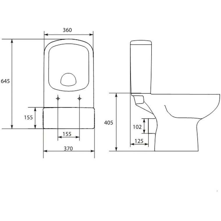 Чаша от унитаза Cersanit (Церсанит) Fusion (S-MK-SFU_COn_010/011) белая