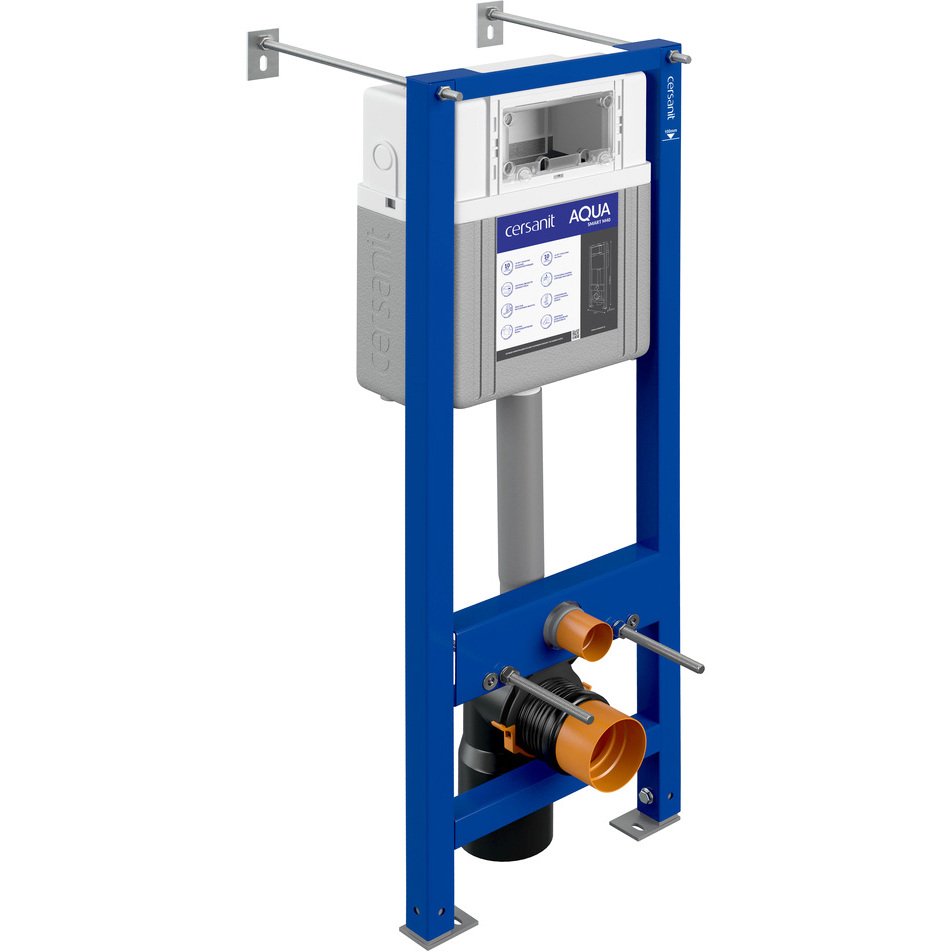 Система инсталляции для унитазов Cersanit (Церсанит) Aqua smart M 40 (63475) синий, без кнопки смыва
