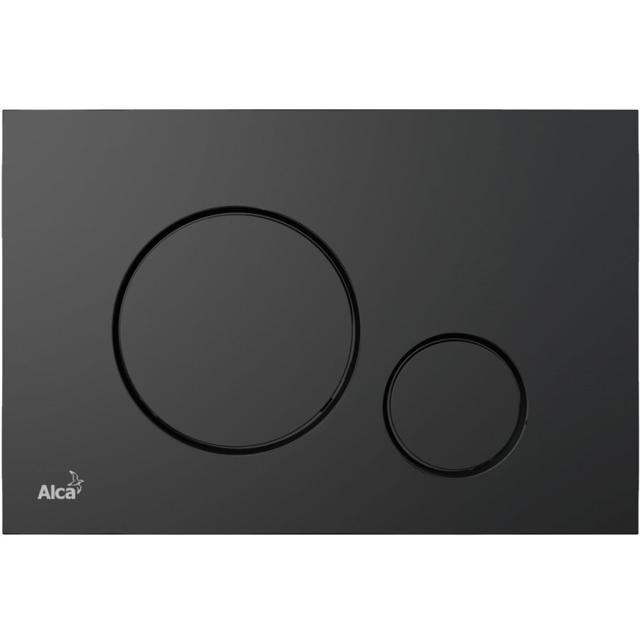 Кнопка смыва Alcaplast (Алкапласт) для скрытых систем инсталляции, черный/матовый M678