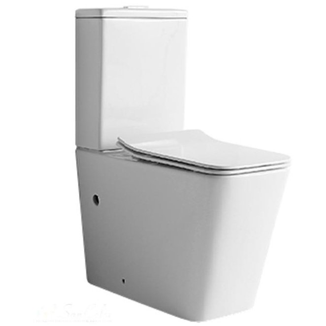 Унитаз напольный Ceramalux (Керамалюкс) с сиденьем и бачком K2170-1 цвет белый