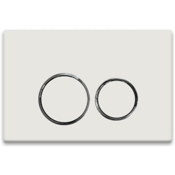 Кнопка смыва для скрытых систем инсталляции Ceramalux (Керамалюкс) DC-014 цвет белый глянец