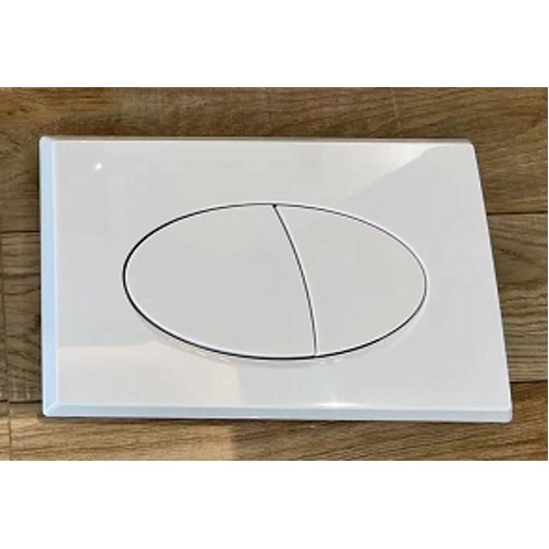 Кнопка смыва для скрытых систем инсталляции Ceramalux (Керамалюкс) NC-014 цвет белый глянец