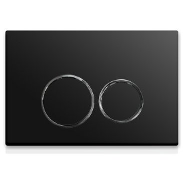 Кнопка смыва для скрытых систем инсталляции Ceramalux (Керамалюкс) DC-012 цвет черный матовый