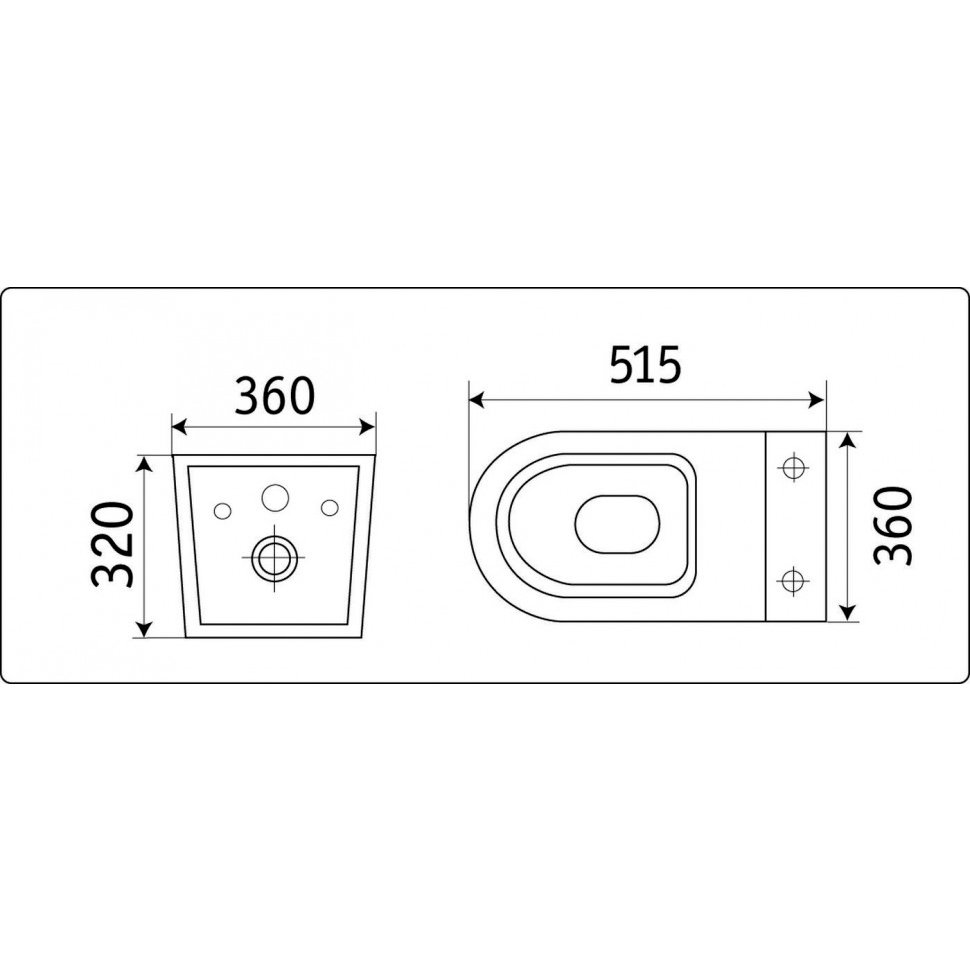 Унитаз подвесной Ceramalux (Керамалюкс) безободковый Rimless с сиденьем черный глянцевый NS5178-18