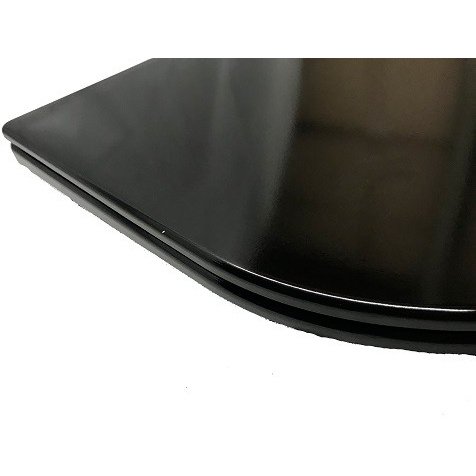 Унитаз подвесной Ceramalux (Керамалюкс) безободковый Rimless с сиденьем черный глянцевый NS5178-18