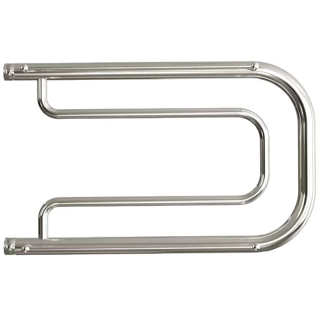 Полотенцесушитель водяной Двин (Dveen) A 32х50 см, c полкой, 1х1/2″ К0 полированный хром