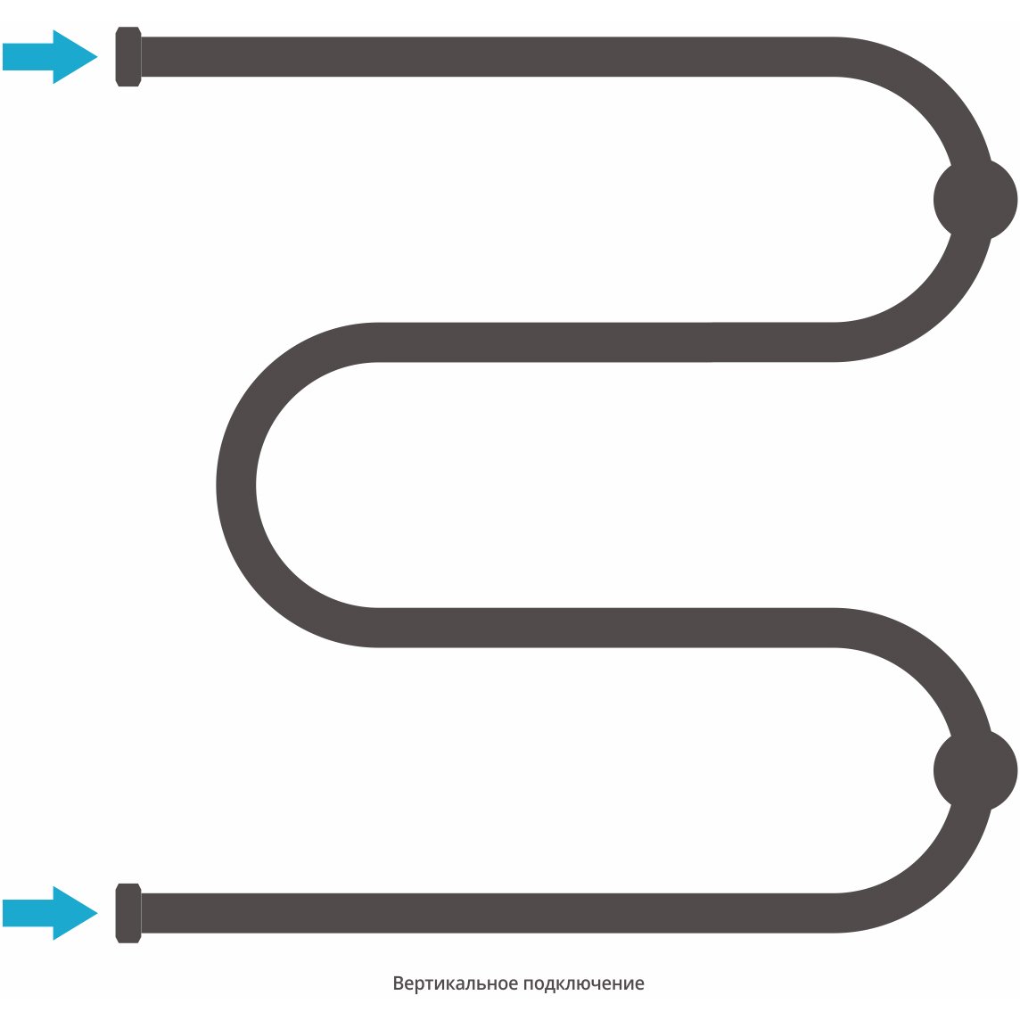 Полотенцесушитель водяной Сунержа (Sunerga) М-образный 600х600 Матовая шампань 022-0007-6060