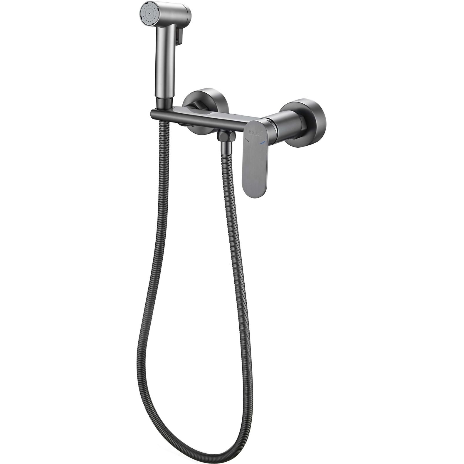 Гигиенический душ со смесителем Haiba (Хаиба) HB5516-3, оружейная сталь