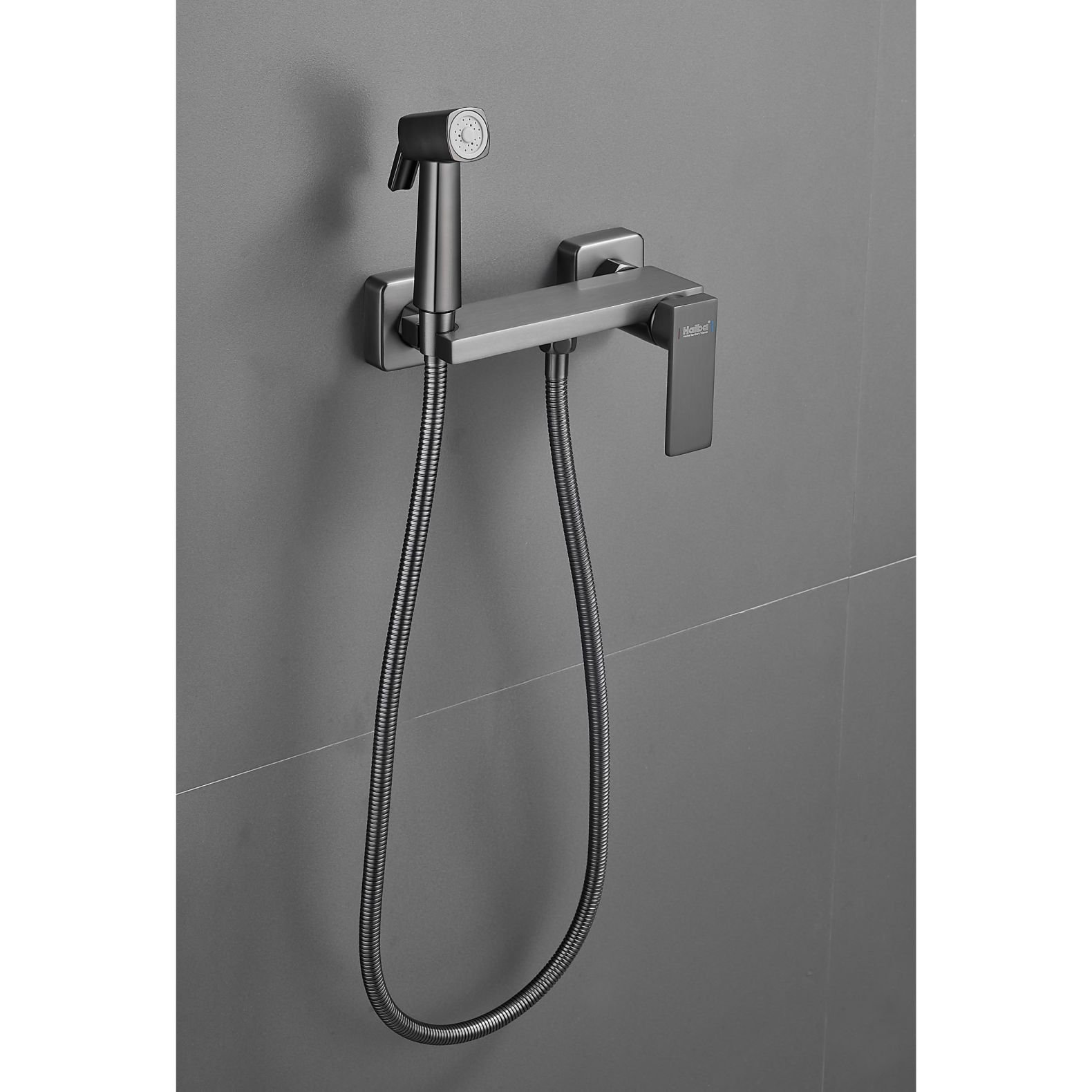 Гигиенический душ со смесителем Haiba (Хаиба) HB5517-3, оружейная сталь