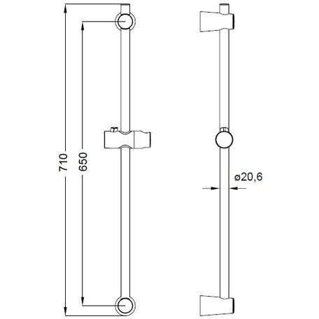 Душевая стойка Iddis (Иддис) Optima Home 710 мм A31552