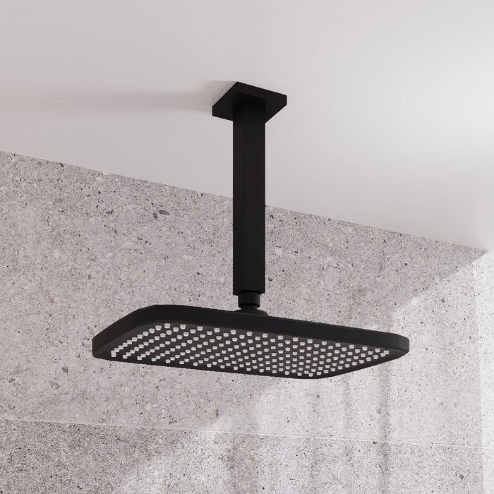 Душевая насадка Iddis (Иддис) Esper верхняя прямоугольная черная матовая ESP25BSi64