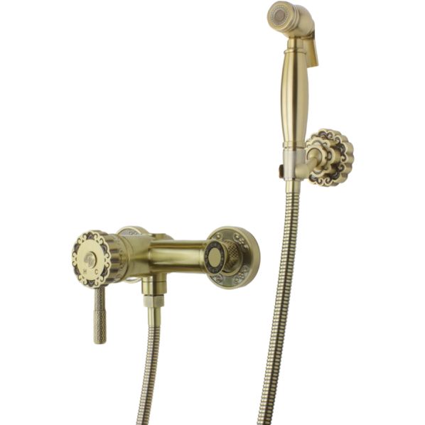 Гигиенический душ со смесителем Bronze de Luxe WINDSOR 10133, бронза
