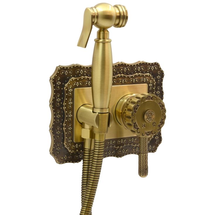 Гигиенический душ со смесителем Bronze de Luxe WINDSOR 10136, бронза