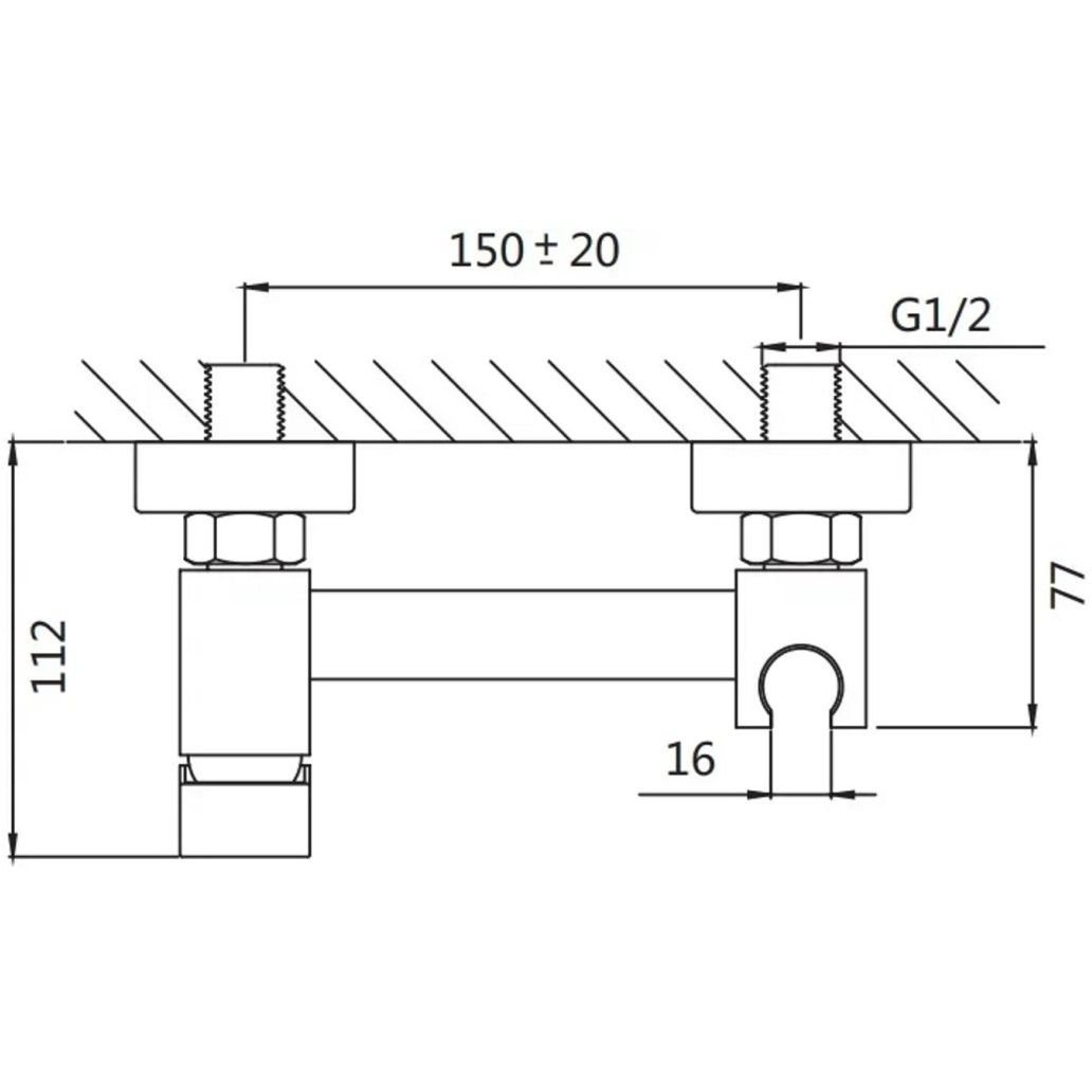 Гигиенический душ со смесителем Shevanik (Шеваник) S137T, оружейная сталь