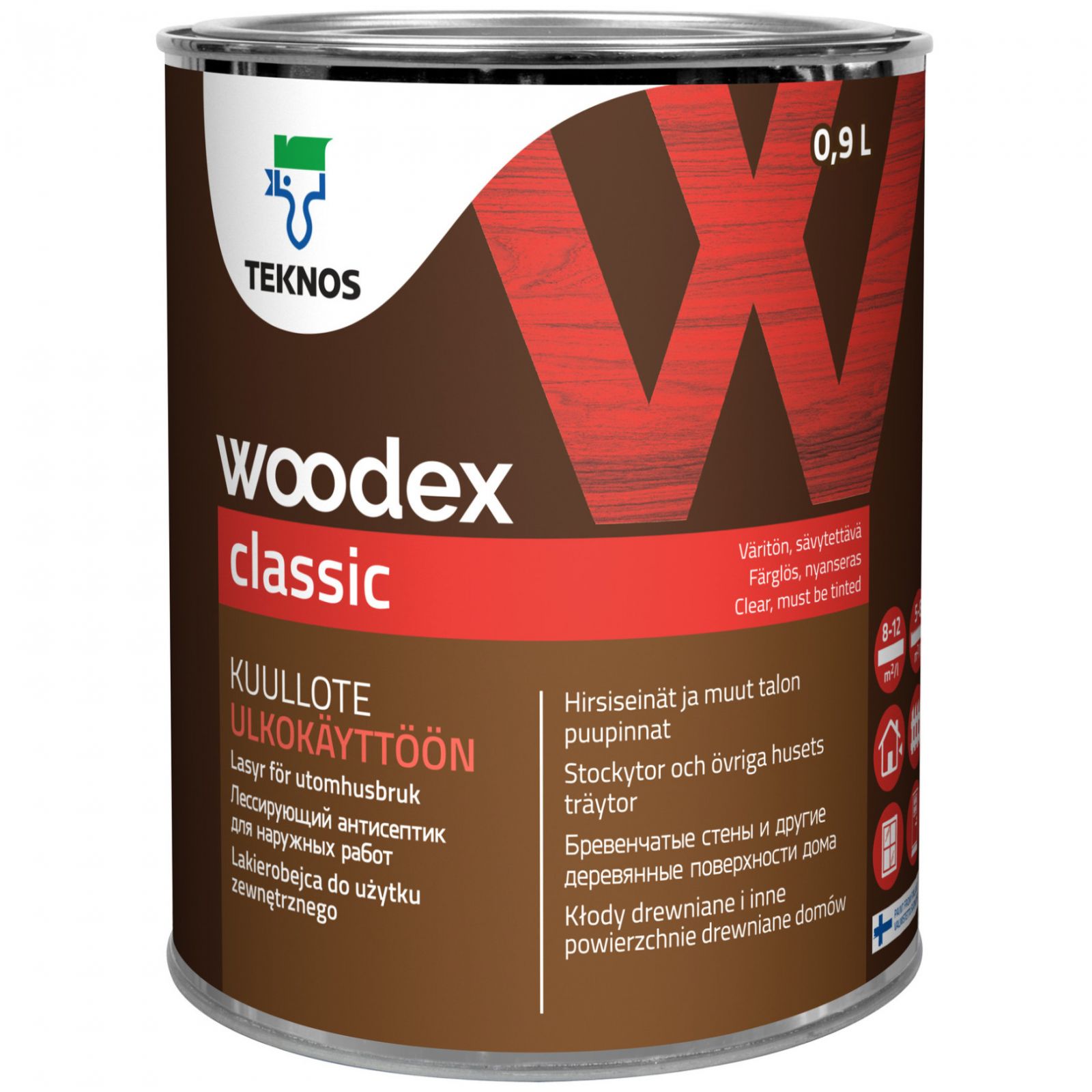 Teknos Woodex Aqua Solid, 9 л