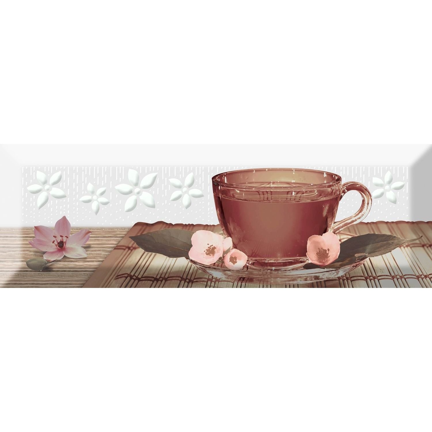 Декор Absolut Keramika Tea 02 A Fosker 10х30 см
