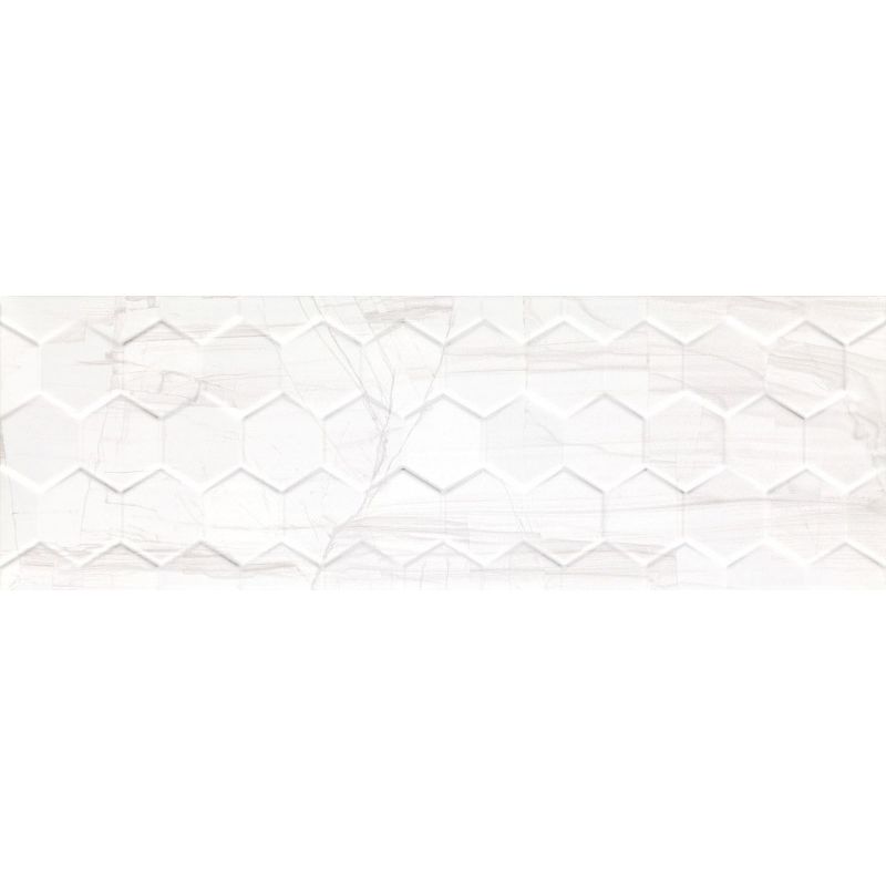 Настенная плитка Ceramika Konskie Brennero White Hexagon Rett 25x75см