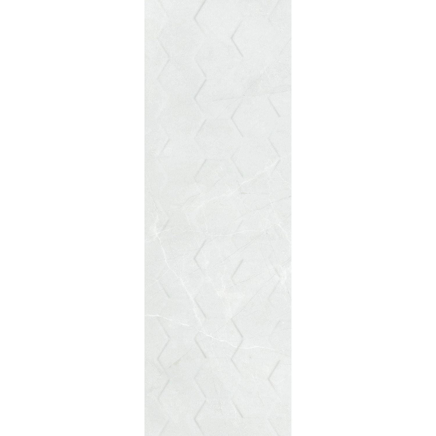 Настенная плитка Ceramika Konskie Braga White Hexagon Rett 25х75 см