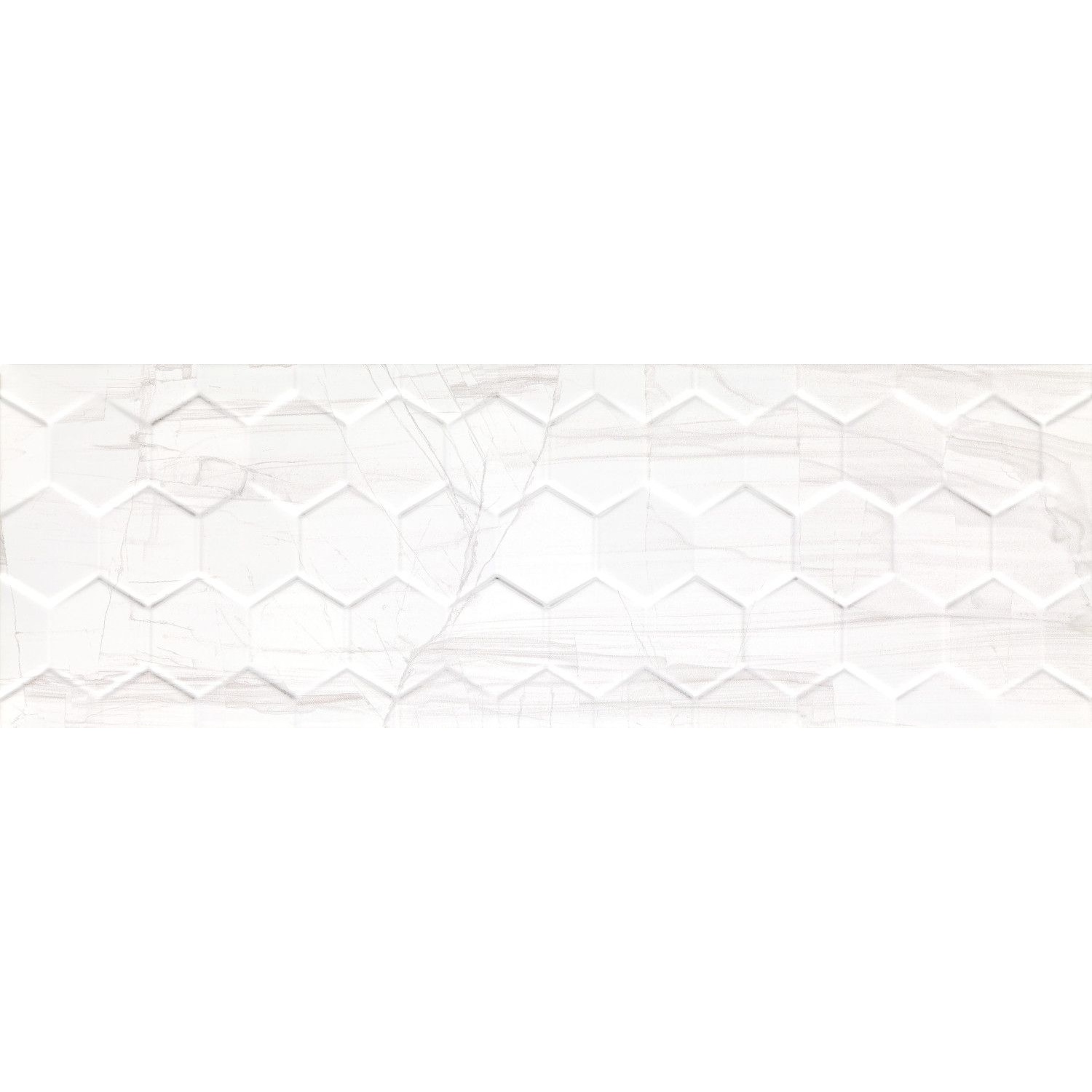 Настенная плитка Ceramika Konskie Brennero White Hexagon 25х75 см