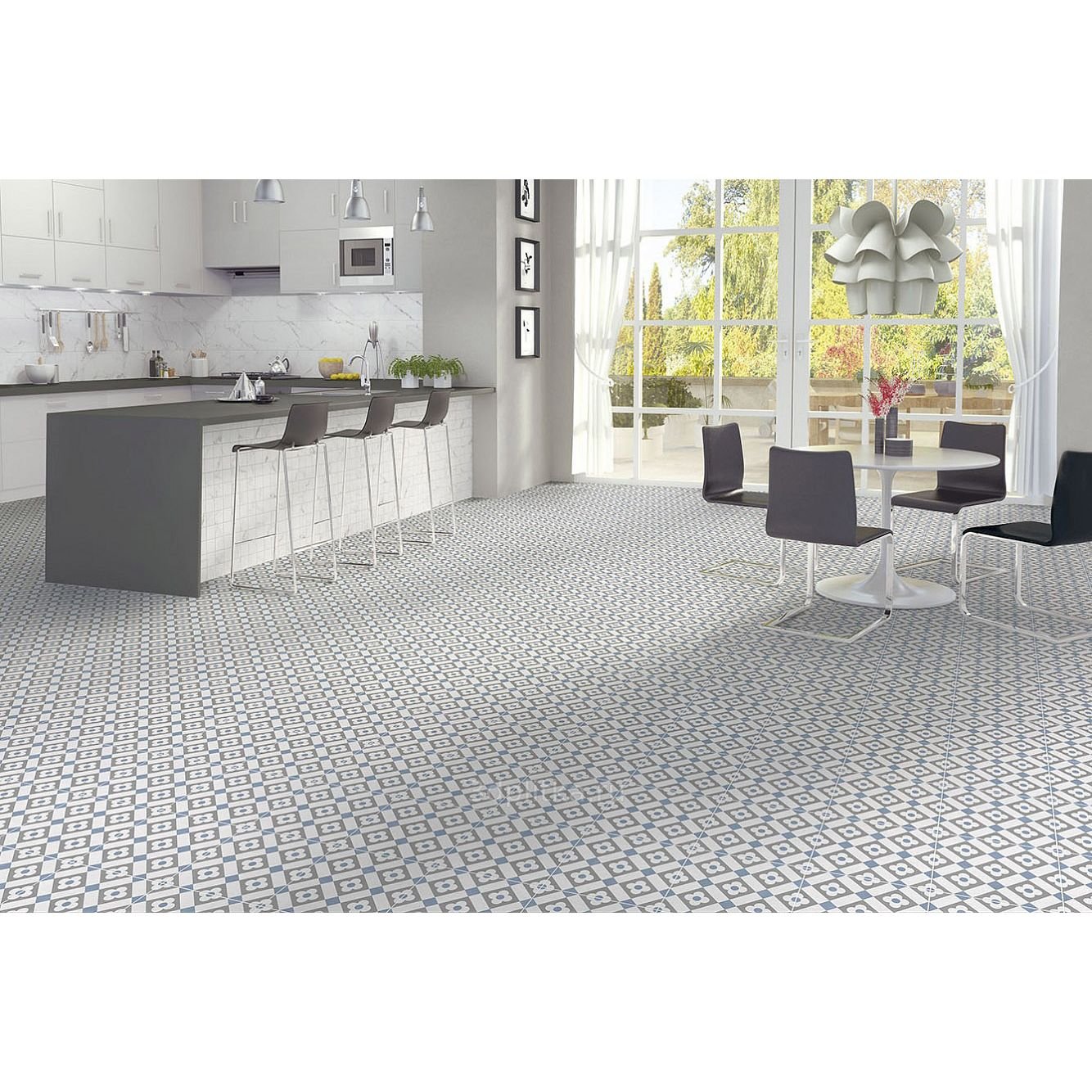 Плитка напольная Керлайф (Kerlife) Hydraulic Oxford Mix 45х45 см
