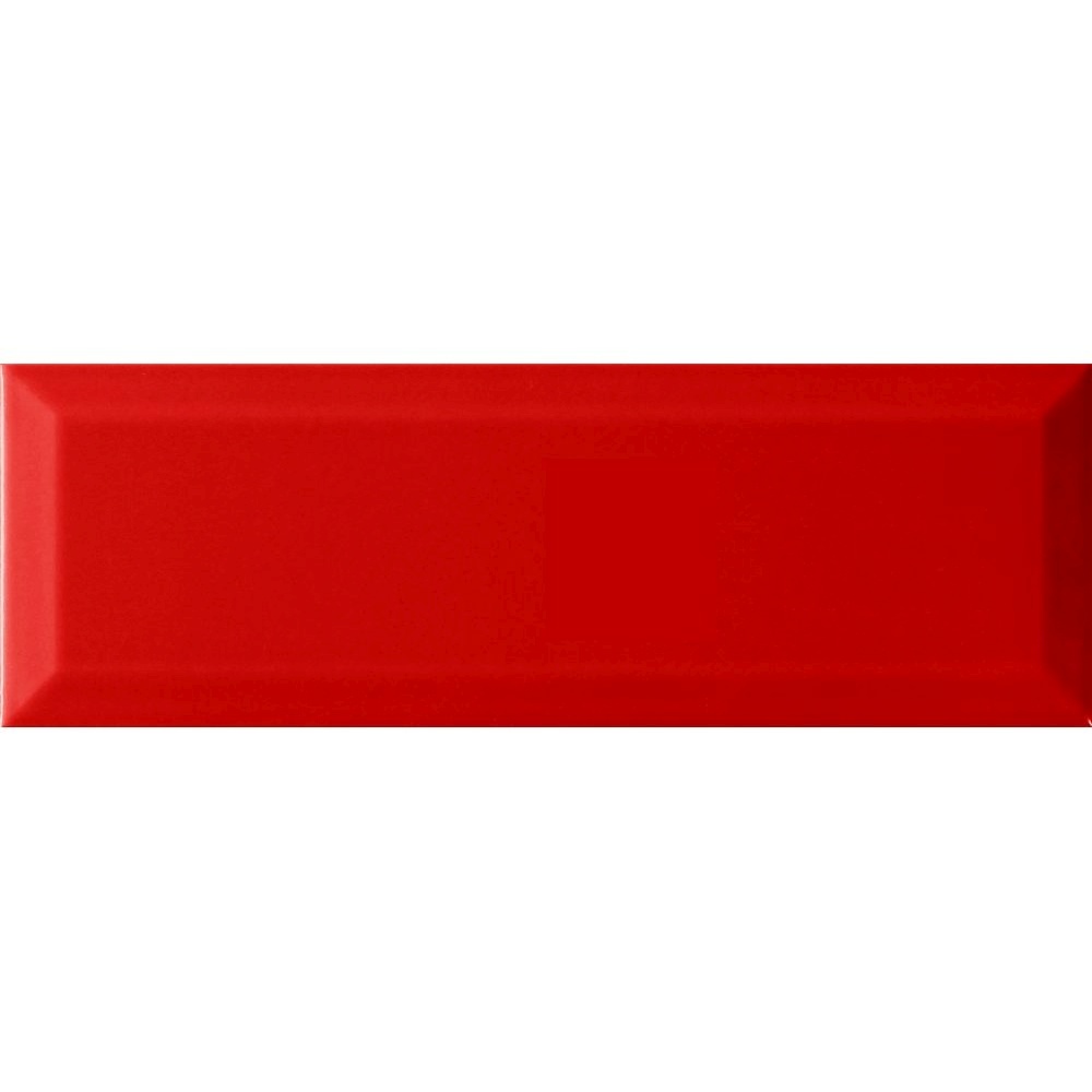 Настенная плитка Monopole Rojo Brillo Bisel 10х30 см