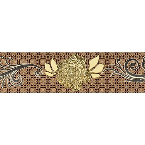 Бордюр Нефрит-Керамика (Nefrit) Мирабель 7х25 см (05-01-1-73-03-11-126-0)