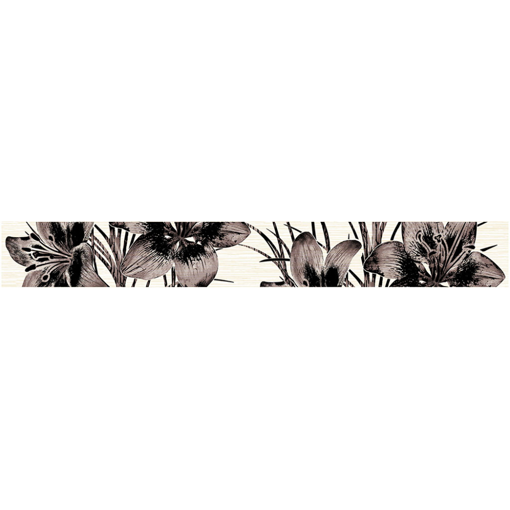 Бордюр Нефрит-Керамика Piano коричневый 5х40 см (05-01-1-56-03-15-081-0)
