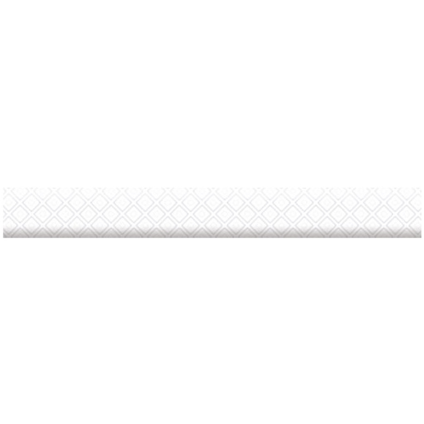 Бордюр Нефрит-Керамика объемный Катрин белый 3х25 см (13-01-1-26-41-00-1451-0)