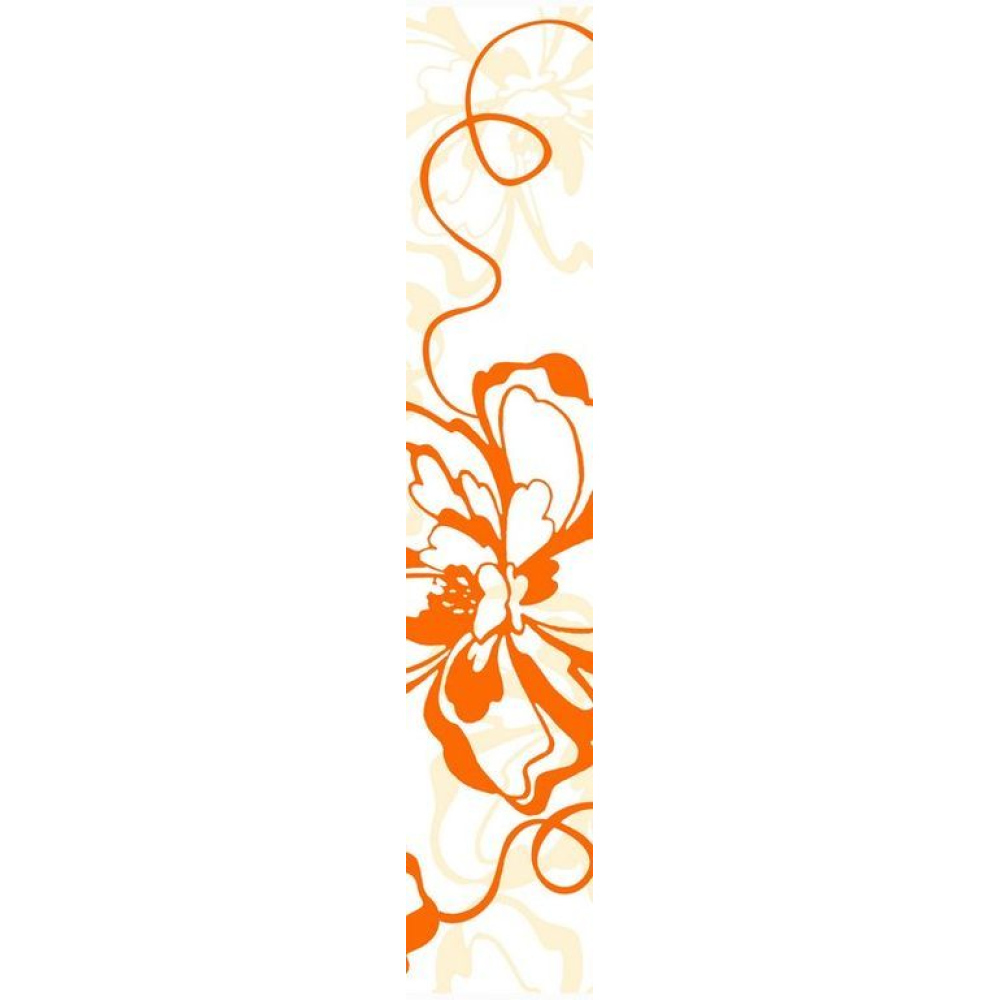 Бордюр Нефрит-Керамика Монро оранжевый 7.5х40 см (05-01-1-76-00-35-050-0)