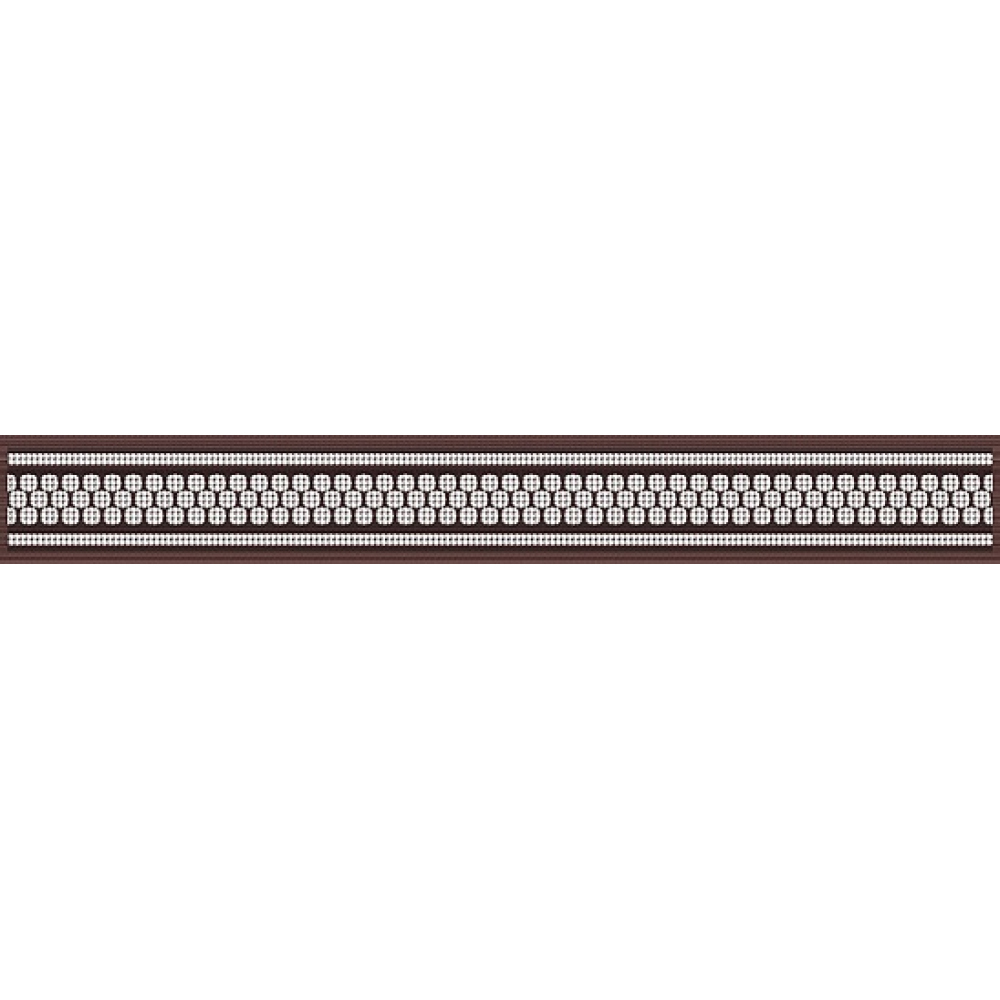 Бордюр Нефрит-Керамика Эрмида коричневый 5х40 см (05-01-1-56-03-15-1020-2)