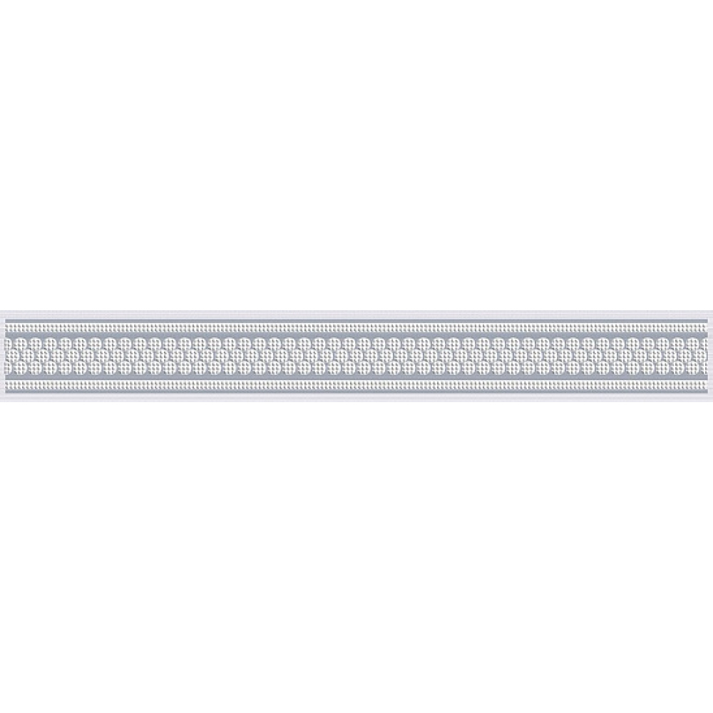 Бордюр Нефрит-Керамика Эрмида серый 5х40 см (05-01-1-56-03-06-1020-1)