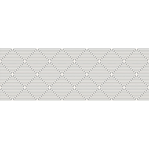 Керамическая плитка Керлайф Декор 25,1х70,9 см Sense Crema Meandro (913794)