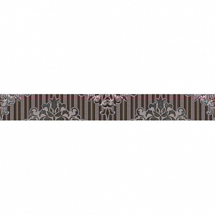 Керамическая плитка Керлайф Бордюр 50,5х6,2 см Victoria Damasco Grafite 1C (909011)