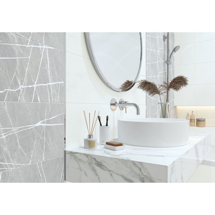 Керамическая плитка New Trend (Нью Тренд) Chicago Lay White 20х60х0,75 см WT11CHL00