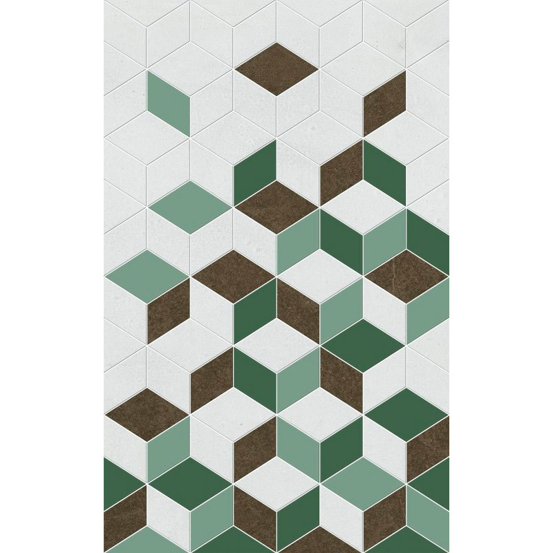 Декор Unitile плитка Веста зеленый 01 250х400 мм 10300000199