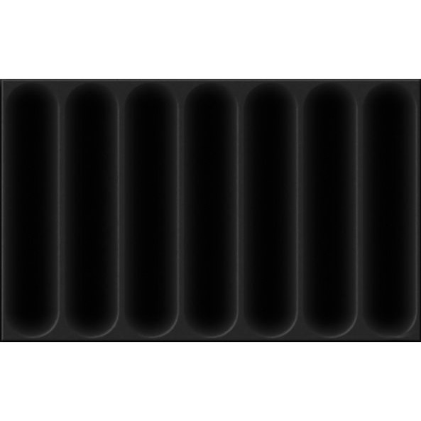 Керамическая плитка Unitile темная рельеф Марсель черный низ 02 250х400 мм 10100001159