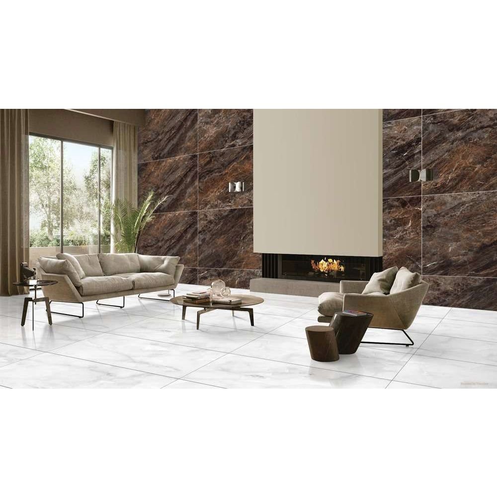 Керамогранит Bluezone (Блюзон) Roman Versailles Blue High Glossy 120x60 см, глянцевый