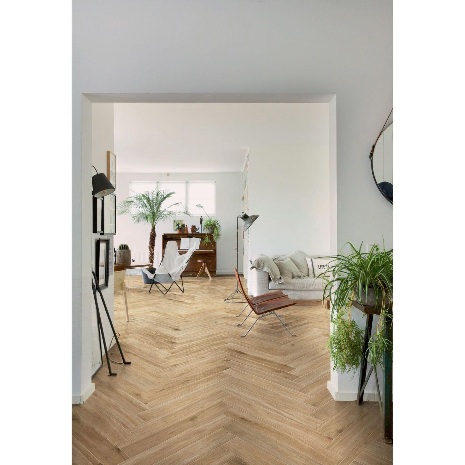 Керамогранит Ragno Marazzi (Рагно Марази) Woodglam Pav. Tortora 10x70 см