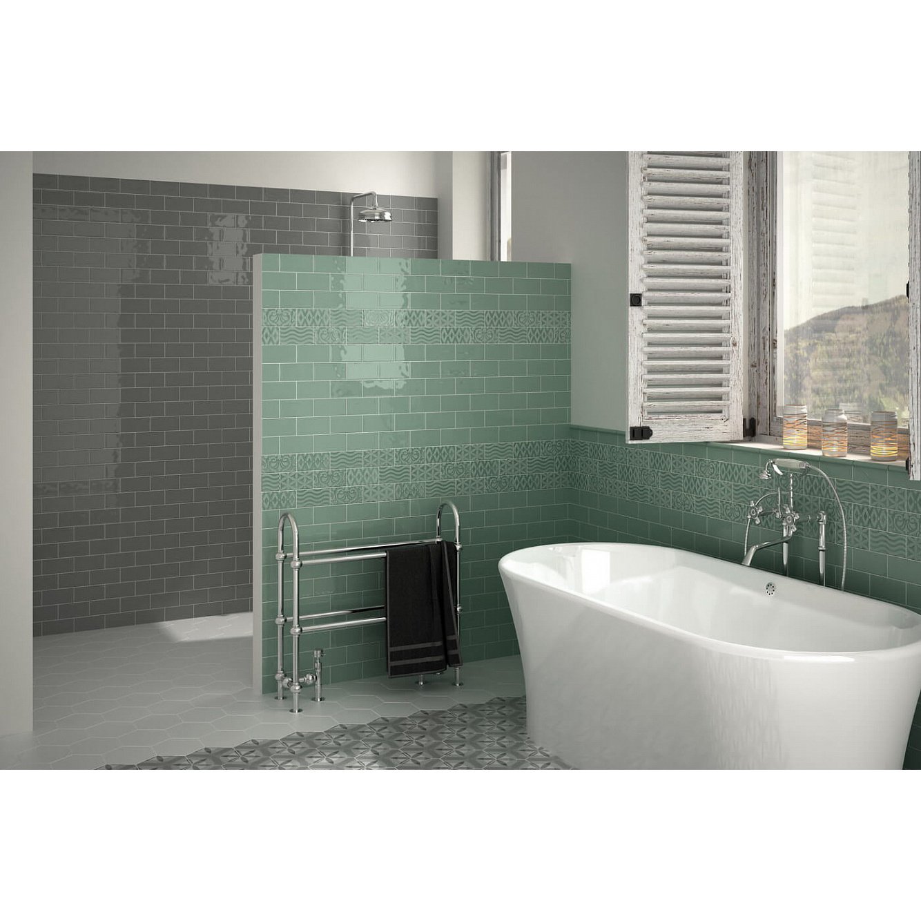 Бордюр Equipe (Эквип) Masia London Light Grey 5x15 см (21054)