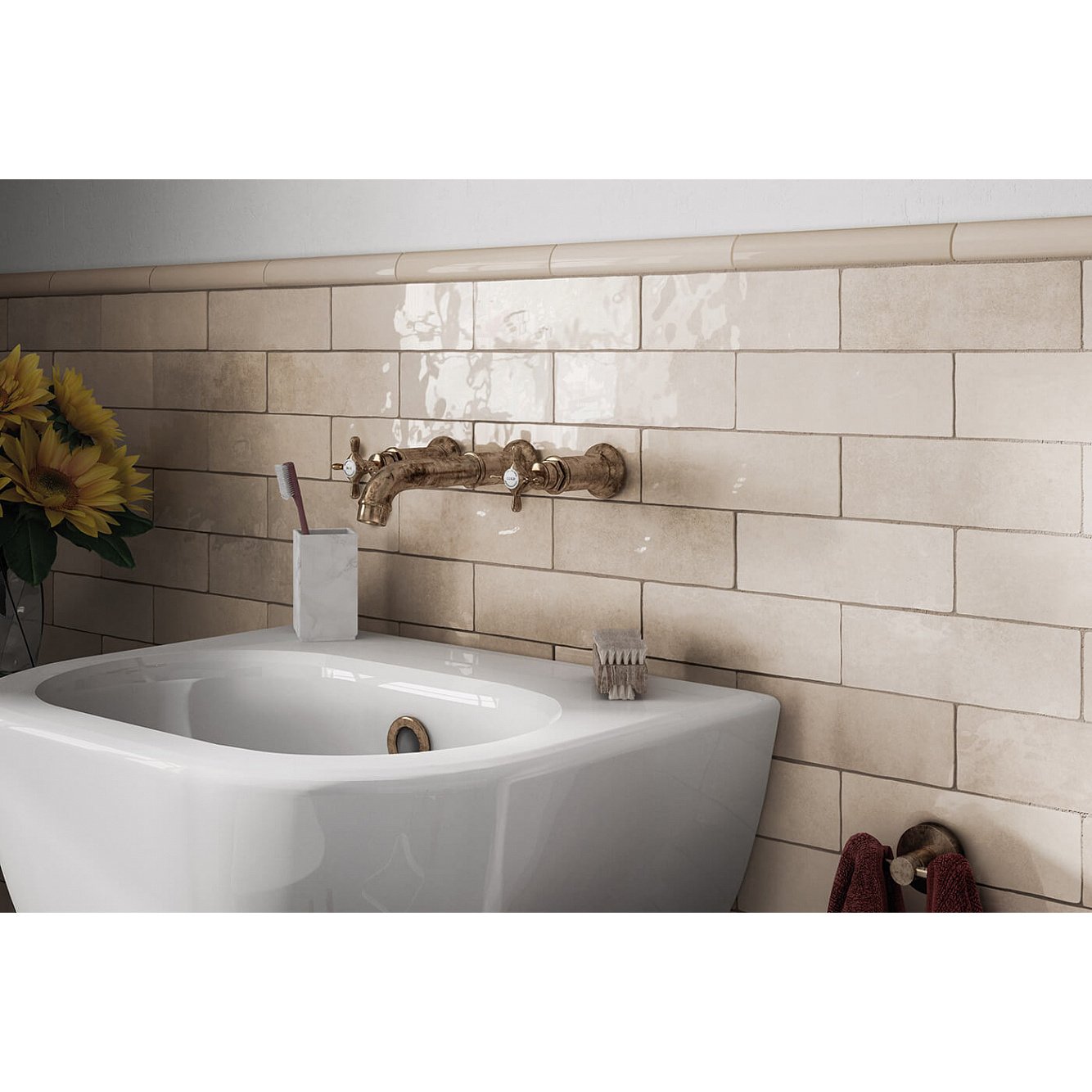 Бордюр Equipe (Эквип) Jolly Artisan White 1.2x20 см (24484)