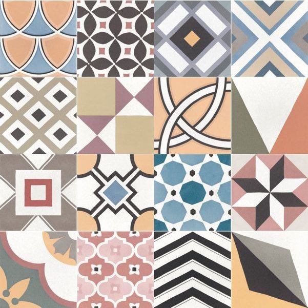 Керамогранит Equipe (Эквип) Caprice Deco Patchwork Colours 20x20 см (22104)